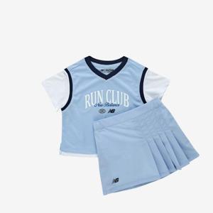 뉴발란스키즈트레이닝세트 PQC NK9YF2833G-51 Hybrid Sports 쿨메쉬 레이어드 스커트 셋업