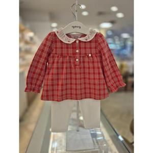 아가방 세이브존03 아가방 웬디 체크 블라우스 상하세트 AG01S523054A