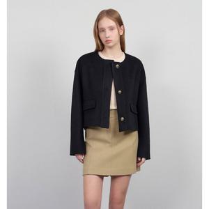 [시스티나][24 F/W] 핸드메이드 드롭 숄더 모직 자켓 -AWHJKO41020