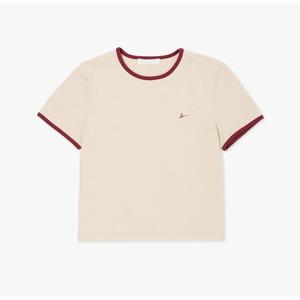 [플랙진]여성 링거 배색 반팔 티셔츠 (PWTI2RSL13W)