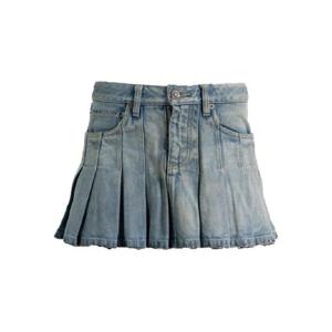25 FW 발렌시아가 플리츠 데님 미니 스커트 838711TSWB9 TP441111945