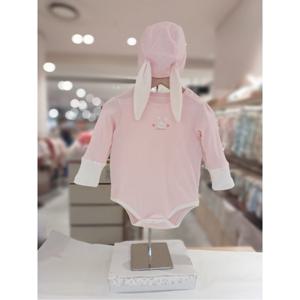 오가닉맘 러브블럭면모달긴소바디수트모자세트(출산돌선물세트) (MKFPQS02)