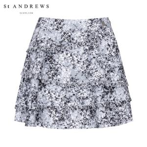 [세인트앤드류스] 여성 프릴 라인 티어드 큐롯 스커트 821E3PC183_GY