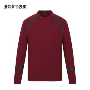 [팬텀] 남성 양두조직 라인 배색 니트 211E3SR265_WN