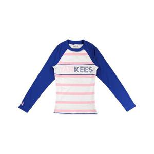 MLB 여성 스트라이프 배색 래쉬가드 31SWS8831-50P