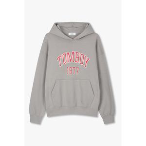 [톰보이] 2도 레터링 오버핏 후드 티셔츠 9175322979