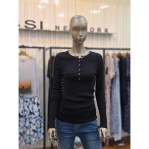 제시뉴욕 세이브존05 똑딱이단추 니트티셔츠 DD85NSKO6570BK