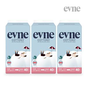 이브네 코트니 순면감촉 롱라이너 40매x3팩