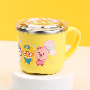 [오키즈]뽀로로 뚜껑컵-피크닉 논슬립 스텐 8539 (S0474)