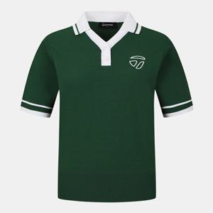 [테일러메이드] 어패럴 골프 웨어 25 F W TWSYO7121 804 여성 반팔 카라 스웨터 니트 티셔츠