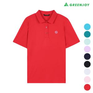 [그린조이] 여성 솔리드 G로고 PK 반팔 티셔츠_GK23KP51W