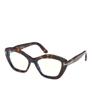 톰포드 톨토이즈쉘 렉탱귤러 풀 림 안경테 FT6044 B 54052 052