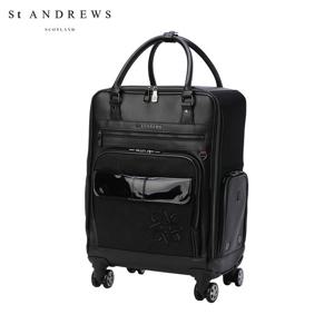 [세인트앤드류스] 여성 별 심볼 도트 패턴 휠 보스턴백 821E3BB151_BK