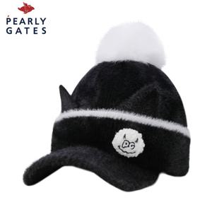 [파리게이츠] 파리게이츠 여성 데빌 스마일 캣이어 폼폼 비니캡 521E4CP301_BK