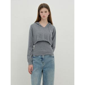 [올리브데올리브]후드볼레로 슬리브리스 탑세트 풀오버 OE5AP873