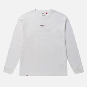윌슨긴팔티 LQC W243001LTL85-WHT 시그니처 슬로건 긴팔티셔츠
