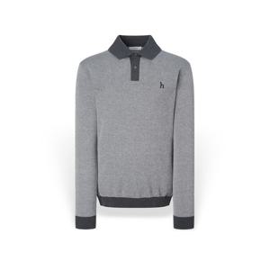 [헤지스] 남성 짜임패턴 카라 긴팔니트 HZSW5F321CG