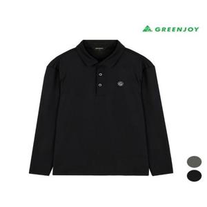 그린조이 세이브존07 남성 G로고 3버튼 PK 긴팔 티셔츠 GM24KY51M3