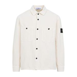 스톤 아일랜드 오가닉 코튼 코듀로이 오버긴팔 셔츠 K2S15120001