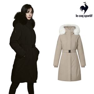 [르꼬끄] 여성 레귤러핏 롱 구스 다운 자켓 QQ422ODJN2_DBG