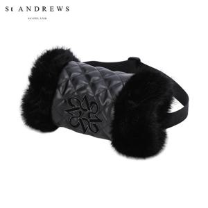 [세인트앤드류스] 여성 별 심볼 퀼팅 퍼 믹스 패딩 핸드워머 821E4AC068_BK