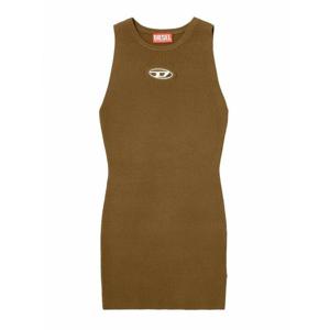 [DIESEL] 라프리마 여성 니 Length MCaddix 리브 니트 슬리브리스 원피스 A174490DLAX5FP 그린 /8