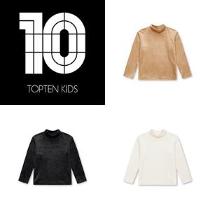 [탑텐키즈]MKF4TU3002 공용) 벨로아 반목 티셔츠