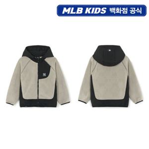 [MLB키즈PG] 아웃도어 모노그램 플리스 후드 집업 (7AFDM0156-50BGM)