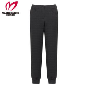 [마스터바니] 여성 엠보 하운드투스 백 밴딩 조거 팬츠