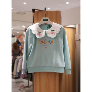 베네통키즈6 양면 골 벨로아 카라 맨투맨 QAMT18561 25W