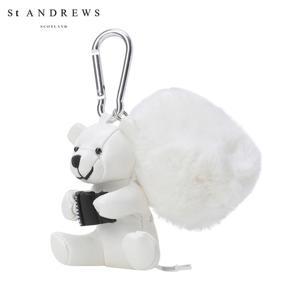 [세인트앤드류스] 공용 레더 테디베어 티꽂이 & 볼케이스 831E3ACA04_WH