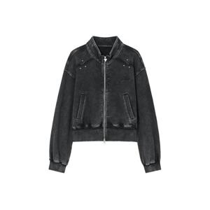 [게스] 여성_스터드 워싱 집업 (YP3K3400)