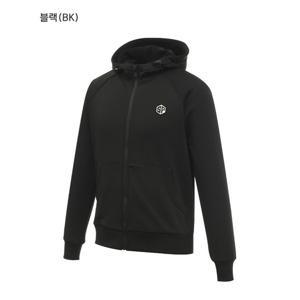 [디즈니골프]남성 심플 로고 기모 후드 집업 (SO4MTW030-BK)_US