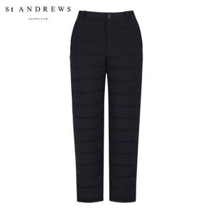 [세인트앤드류스] 남성 사이드 밴딩 구스다운 패딩 팬츠 811E4PT083_BK