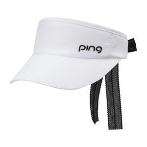 [핑]여성  리본  와이드  썬캡 121E1CP052_WH