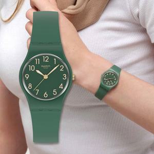 스와치 LG130 NOTES OF PECAN 공용 우레탄 시계