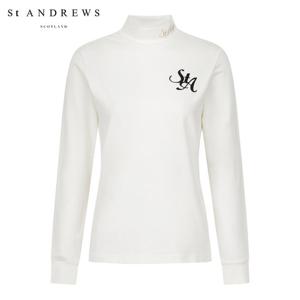 [세인트앤드류스] 여성 STA 플로킹 로고 모크넥 베이스레이어