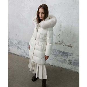 [에고이스트] (ER4TD004) 슬림 웨이스트 폭스퍼 구스점퍼