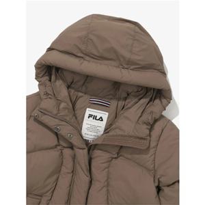 [휠라] FILA 25년 여성용 경량 플로우 후드 다운 자켓 FS254DJ01F002217 브라운-3
