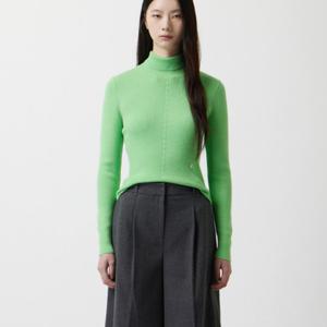 [쥬크]울 골지 목폴라 슬림핏 니트 Z254KSK106