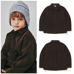 빈[BEEN]HP 아동 브라운 골지 기모 블라우스 셔츠 BZ63BL03BN PG