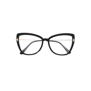 톰포드 톨토이즈셸 이펙트 캣아이 프레임 안경 FT5882B