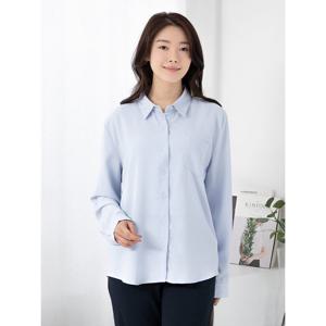 [모슬린]엄마옷 무지 포켓 긴팔 셔츠 515FGH494 마담/중년여성/