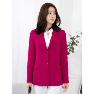 [모슬린]엄마옷 투버튼면테일러드카라정장자켓 515FGH346 마담/