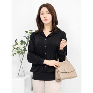 [모슬린]엄마옷 진주 카라 긴팔 티셔츠 515FGH015 마담/중년여성