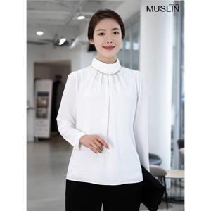 [모슬린]엄마옷 레이온 넥클리스 블라우스 515FGH060 마담/중년