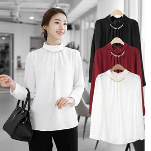 [모슬린]엄마옷 터틀 블라우스 515FGH057 마담/중년여성/빅사이