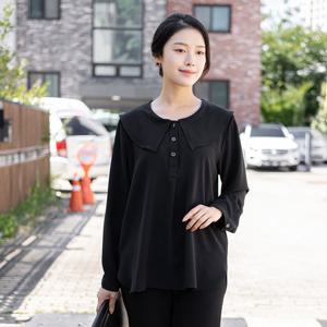 [모슬린]엄마옷 스판 긴팔 블라우스 515FGH007 마담/중년여성/빅