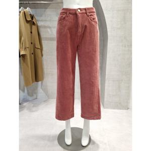 페이지플린  (F5DPT407) 컬러 기모 절개 포인트 와이드 팬츠