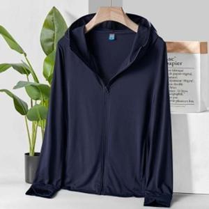 썸머룩 남성 자외선차단 후드집업(2XL) (네이비) 점퍼